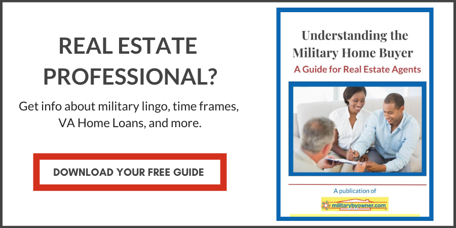 Ebook for real estate professionals to understand the military home buyer